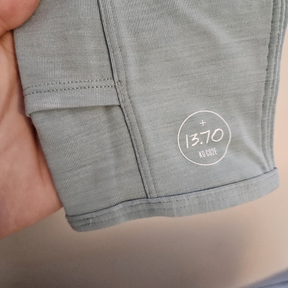 Allbirds Quarter Zip Pullover Natural Run Mid Layer Green Hush Athleisure Casual - Picture 5 of 10